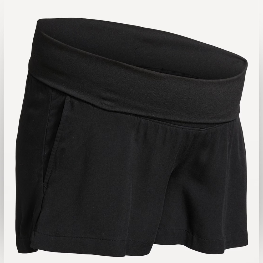 Old Navy Maternity Shorts, Black, Size Large